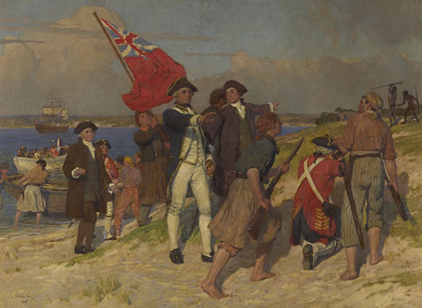 Captain James Cook lands at Botany Bay in Australia, April 29th (Phillips Fox) (1865-1915) National Gallery of Victoria, 